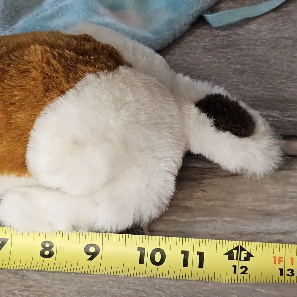 Vintage 80s St. Bernard Dog Plush Stuffed Animal Stuffie Squish 12